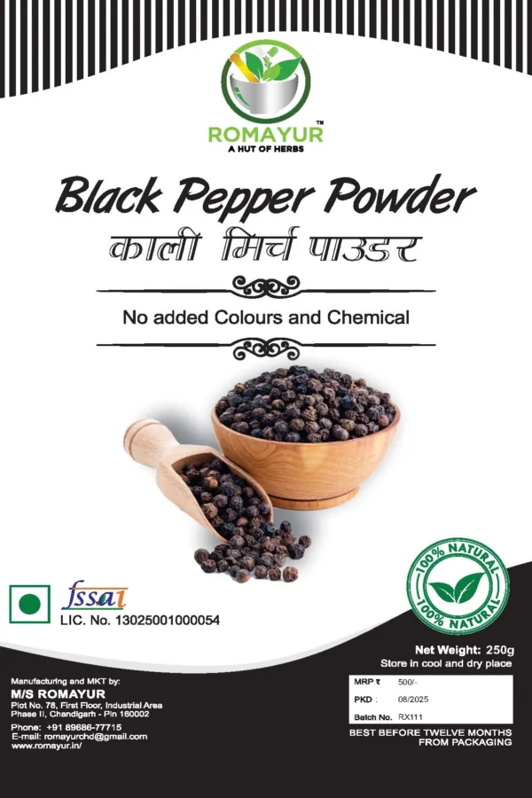 Kali Mirch Powder – Pure & Aromatic Black Pepper Powder