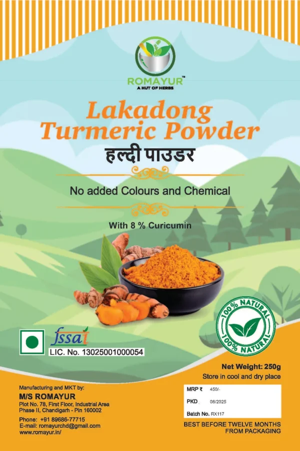 Lakadong Turmeric – High Curcumin Golden Spice